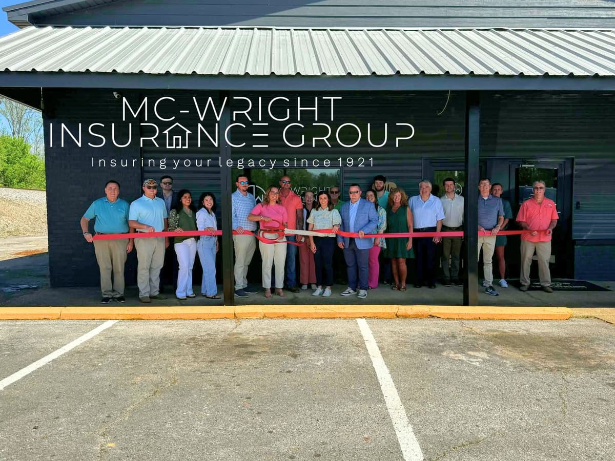 Mc-Wright Insurance Group ribbon cutting ceremony at the Iuka office