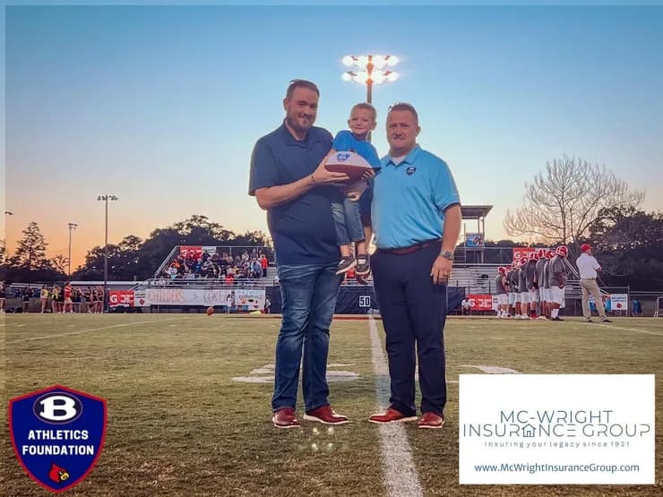 Mc-Wright Insurance Group sponsoring Belmont Athletics Foundation football