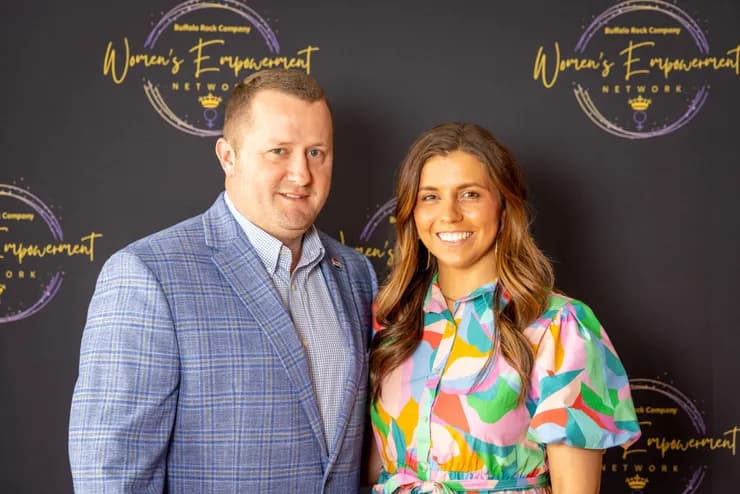 Brandon and Tamara at the Buffalo Rock Company Women's Empowerment Network event